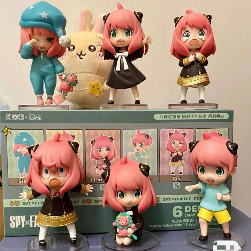Anime Cosplay Anya - SPY×FAMILY Anya Forger Blind Box, Anime-Figuren-Set,