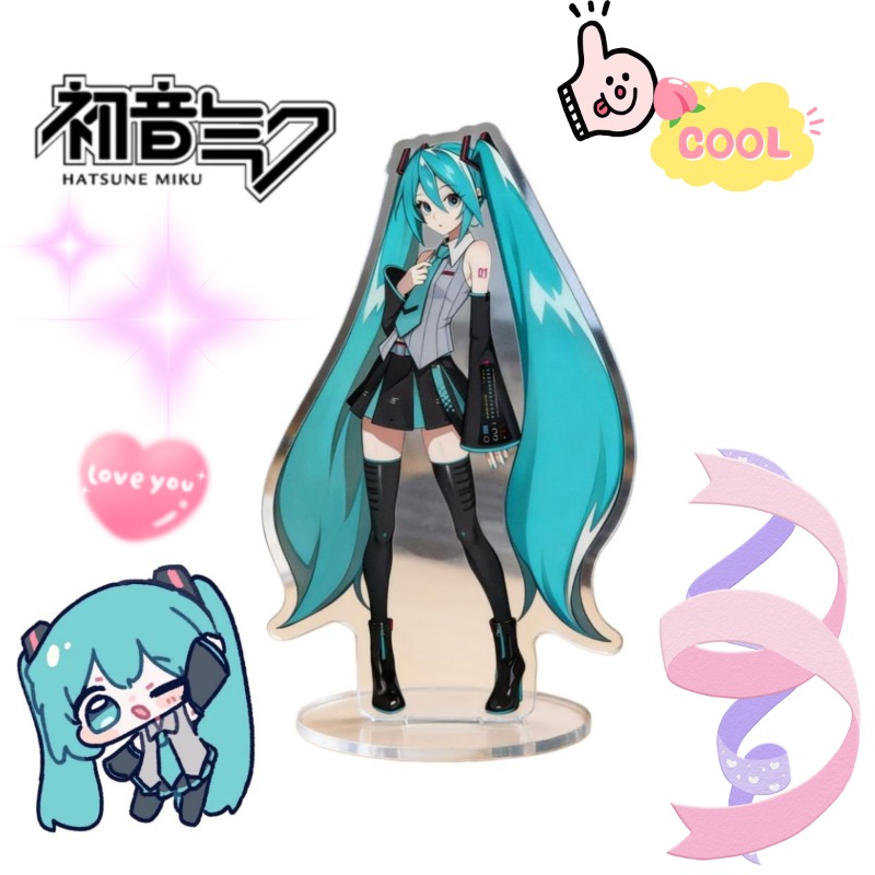 Anime Cosplay In Japan - Hatsune Miku 10cm Acryl-Ständer Niedlicher Anime-Charakter