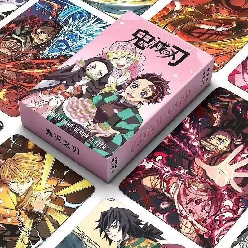 Anime Cosplay Tanjiro - Neue Bandai 55-teilige Demon Slayer Laser-Minikarten,