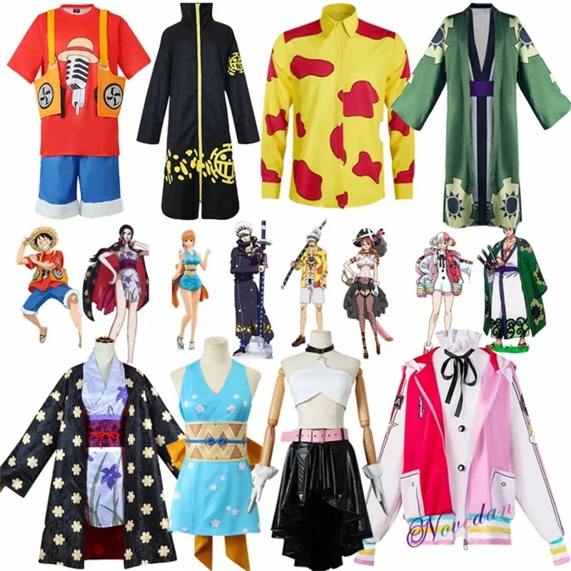 Anime Cosplay Luffy - RED FILM Anime Cosplay Kostüm Damen
