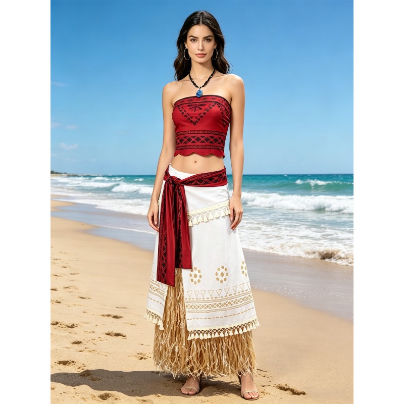 Anime Cosplay Romance - Anime Ozean-Romantik Reise Live-Version Moana Cosplay-Set