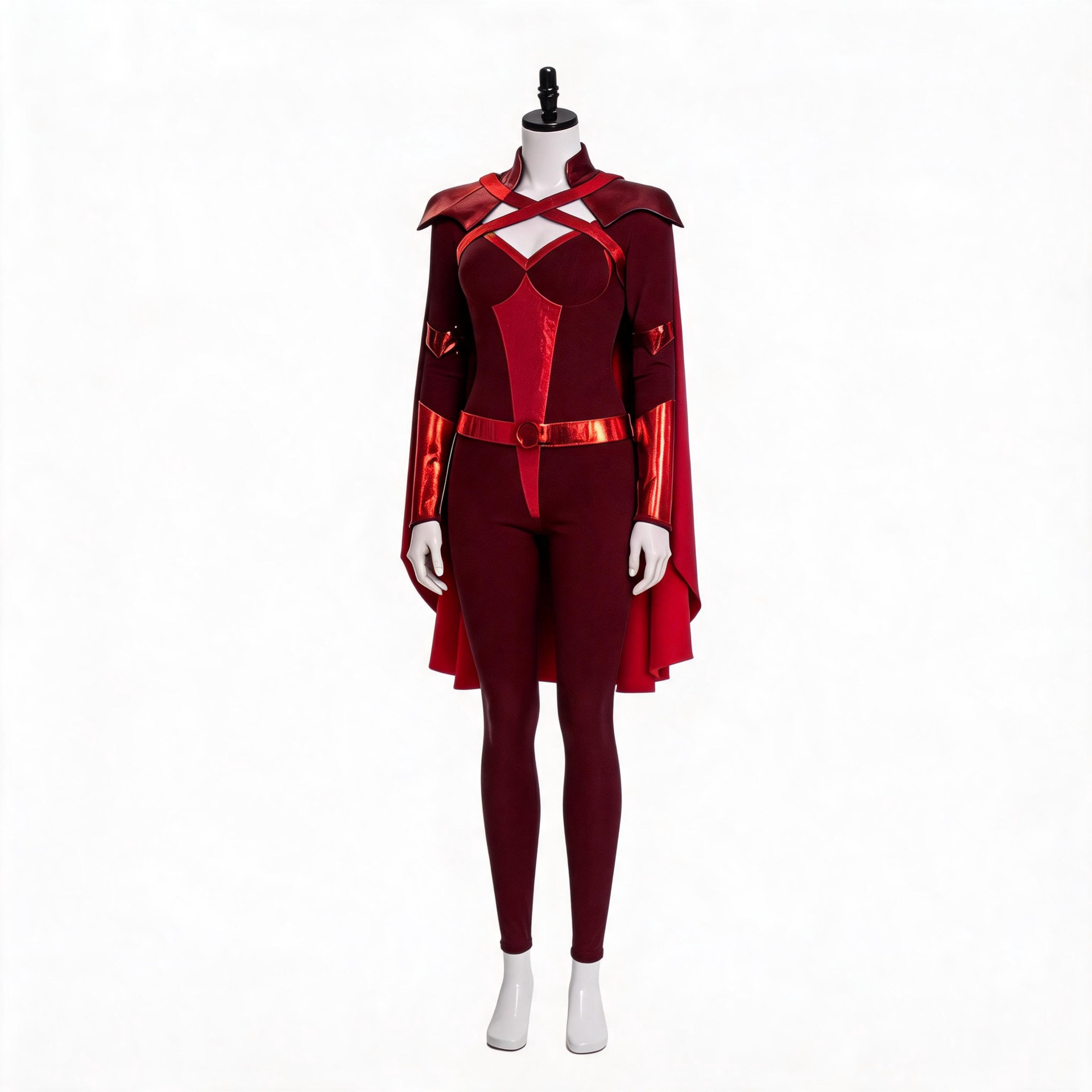 Anime Cosplay With Mask - Amerikanische TV-Serie „Crimson Countess“ ‌ Cosplay-Kostüm,