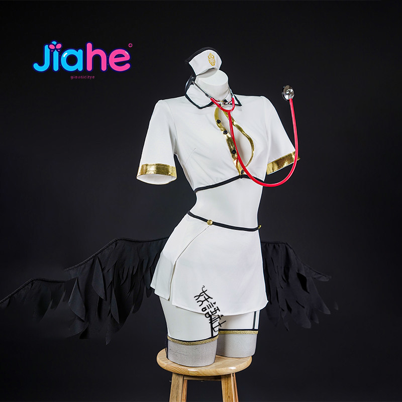 Anime Cosplay Nurse - Anime Overlord Albedo Cosplay Kostüm Neue