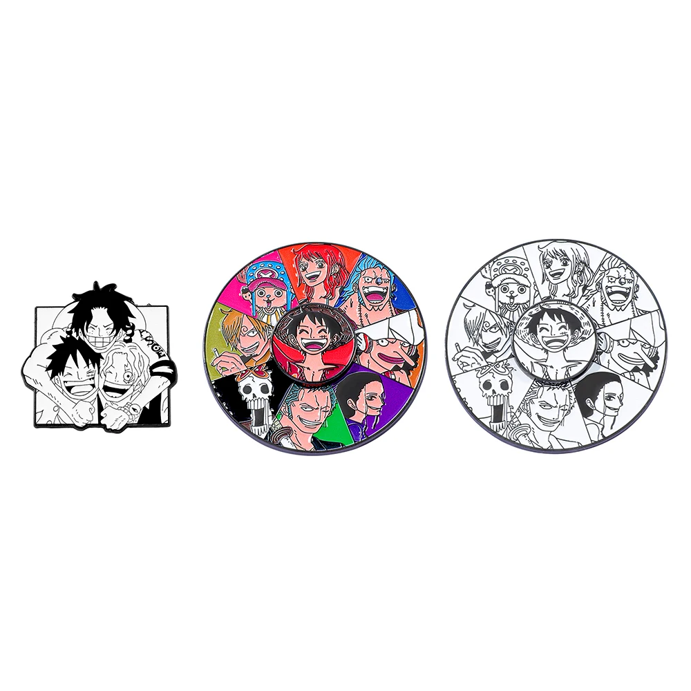 Anime Cosplay Luffy - 3 Stück Anime One Piece Brosche