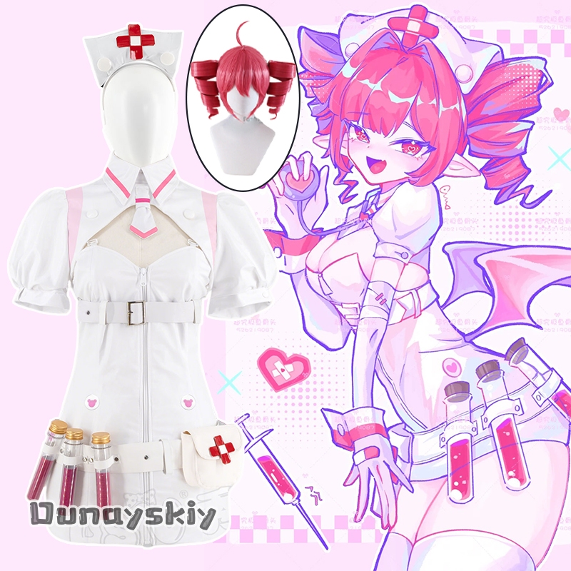 Buro Cosplay Kostüm Virtual Id – Anime Cosplay Nurse Bewertung und Preis