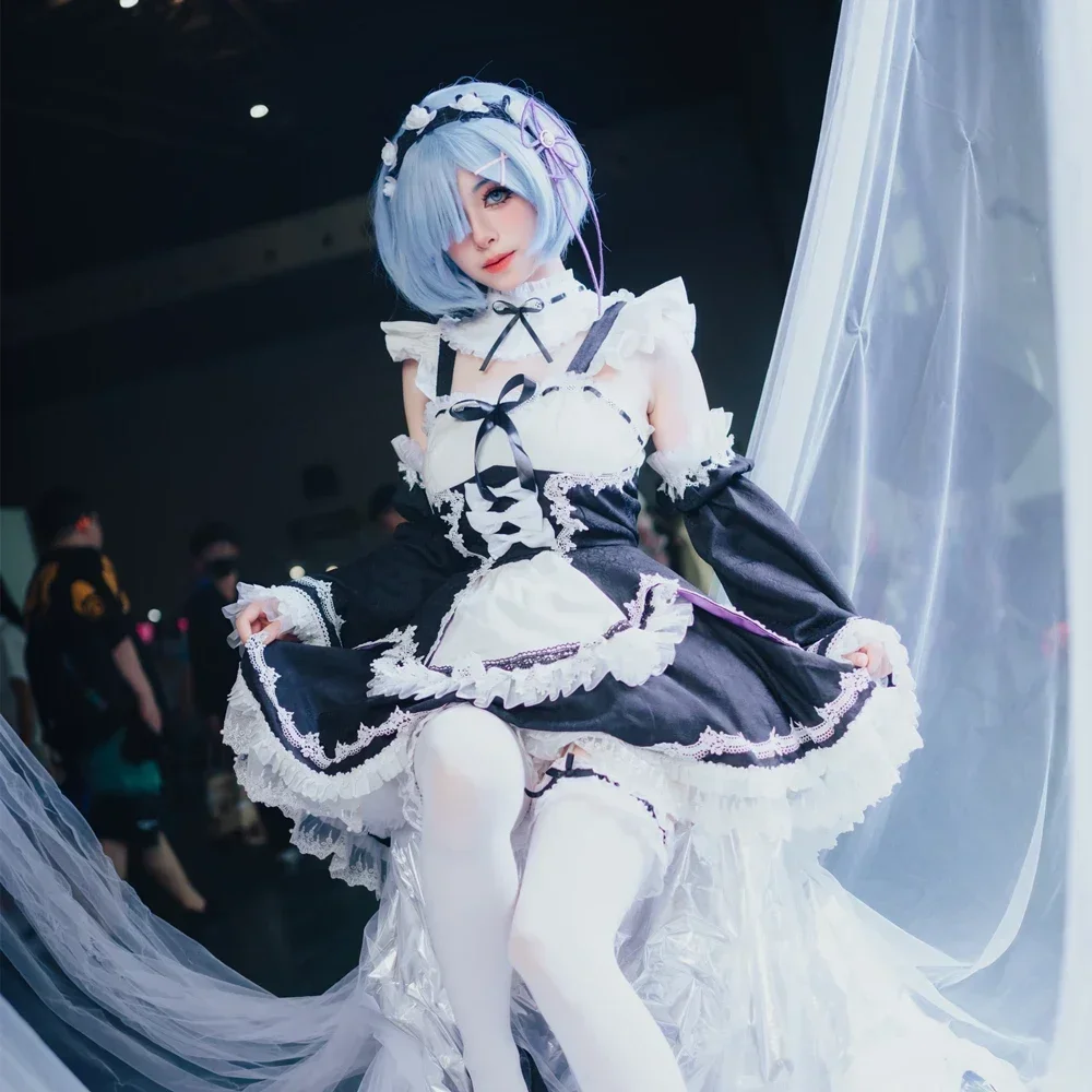 Neues Anime Maid Rem Cosplay-K – Re Zero Rem Wig Bewertung und Preis