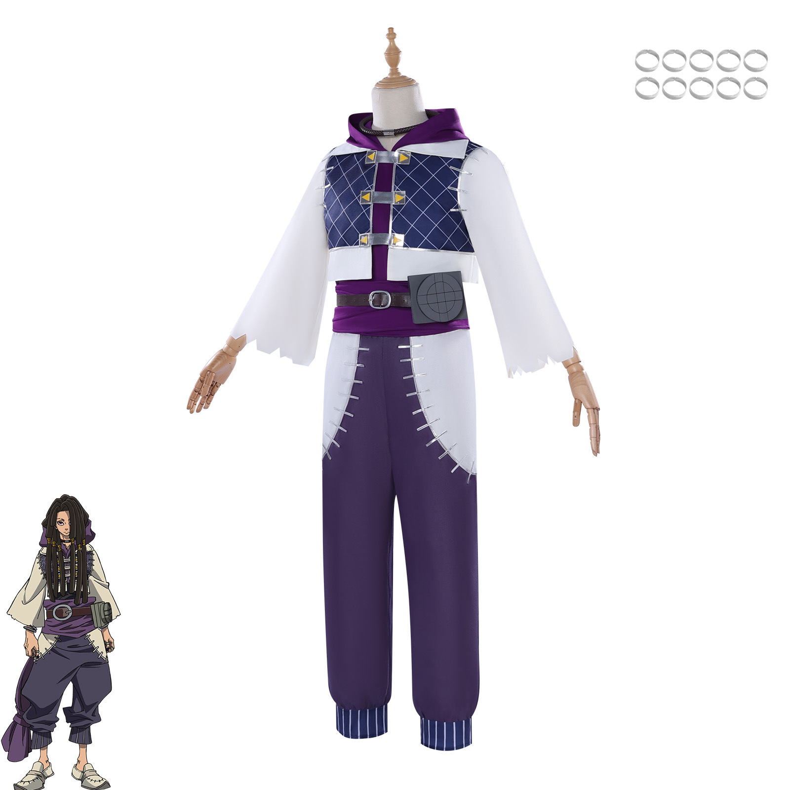 Jaba Cosplay-Kostüm aus Yomi n – Anime Cosplay Outfits Male Bewertung und Preis