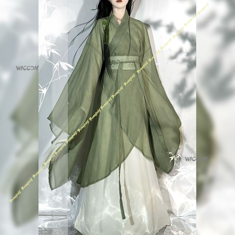 Chinesisches Hanfu großärmelig – Anime Cosplay Girl With Black Hair Bewertung und Preis