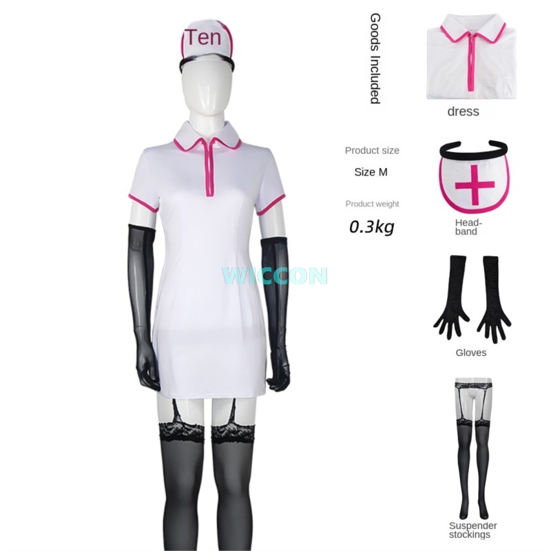 Anime Chainsaw Man Cosplay Kos – Anime Cosplay Nurse Bewertung und Preis