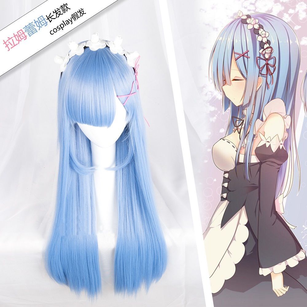 Re Zero Ram & Rem Cosplay-Perü – Re Zero Rem Wig Bewertung und Preis