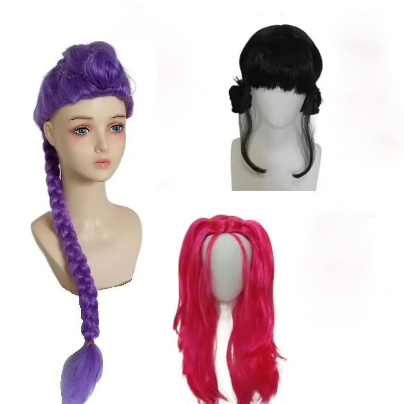 Anime Lange Lila Geflochtene H – Anime Cosplay Girl With Black Hair Bewertung und Preis