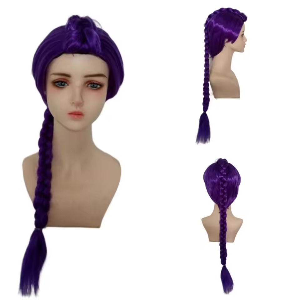 Anime Lange Lila Geflochtene H – Anime Cosplay Girl With Black Hair Bewertung und Preis