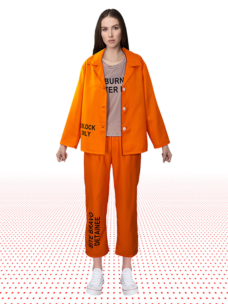 Erwachsene orange Gefangene Un – Anime Harley Quinn Cosplay Bewertung und Preis
