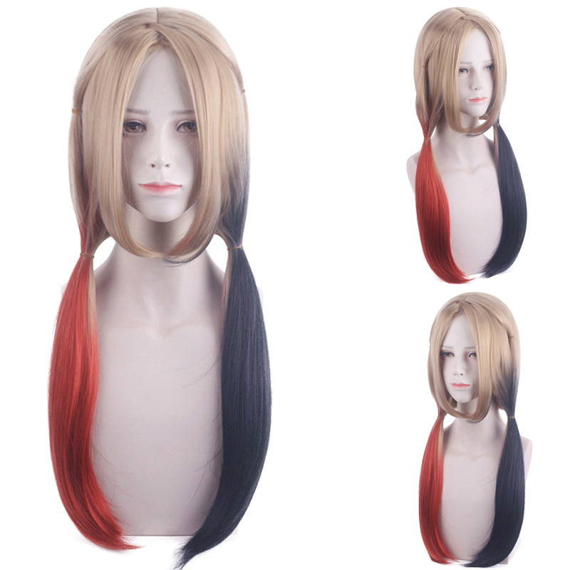 Damen-Perücke für Harley Quinn – Anime Harley Quinn Cosplay Bewertung und Preis
