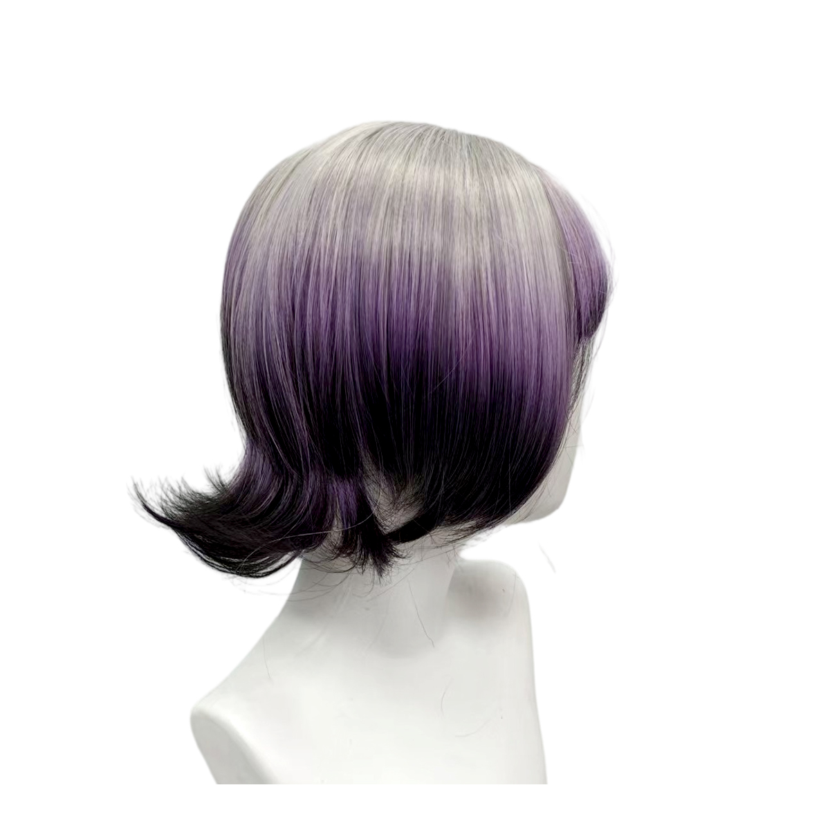 Grau-Lila-Schwarz Ombré Bob Pe – Anime Cosplay Girl With Black Hair Bewertung und Preis