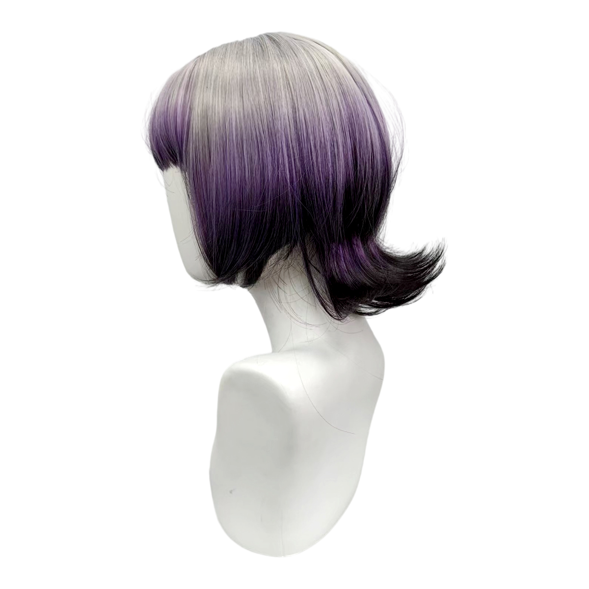 Grau-Lila-Schwarz Ombré Bob Pe – Anime Cosplay Girl With Black Hair Bewertung und Preis