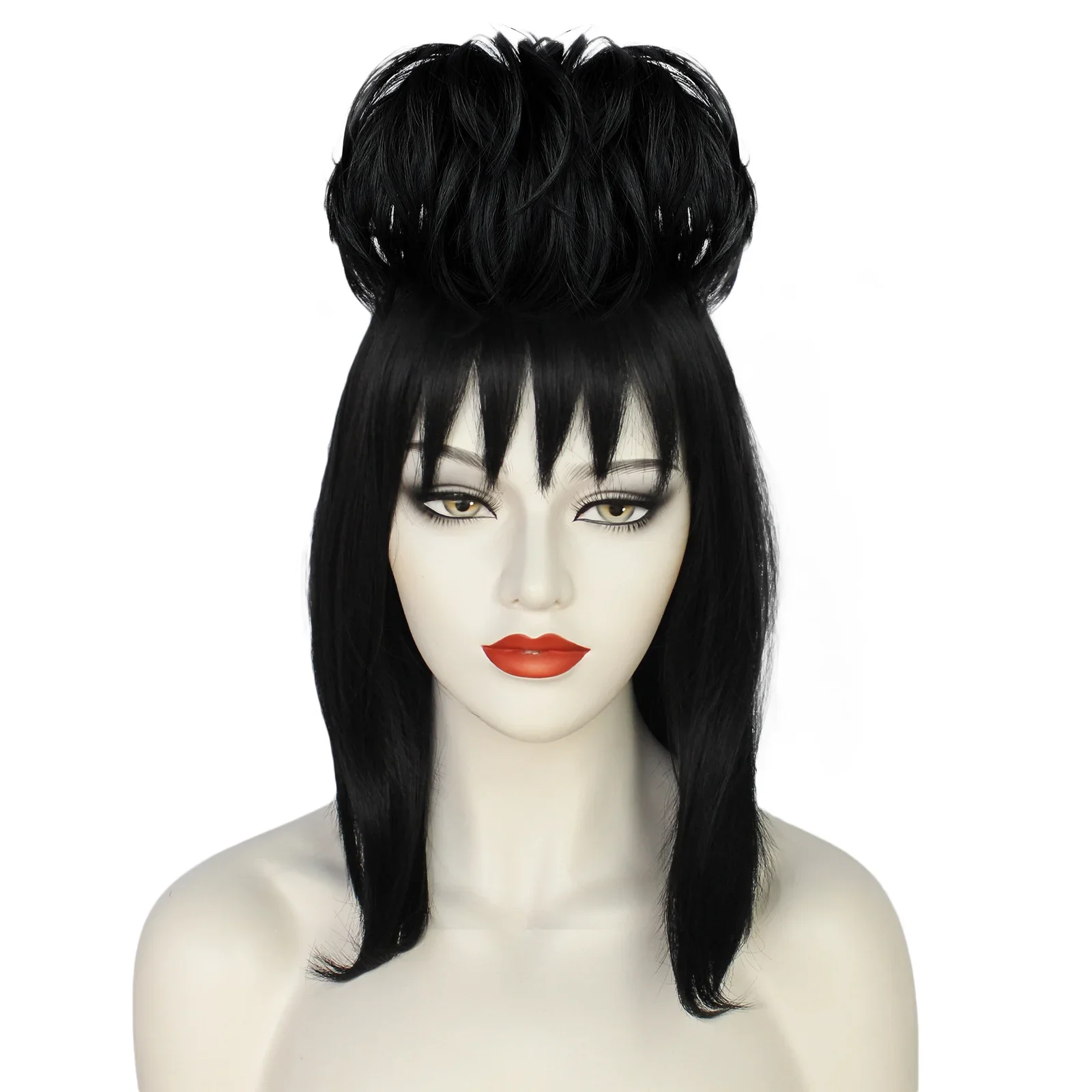 Lydia Deetz Cosplay Perücke Br – Anime Cosplay Girl With Black Hair Bewertung und Preis