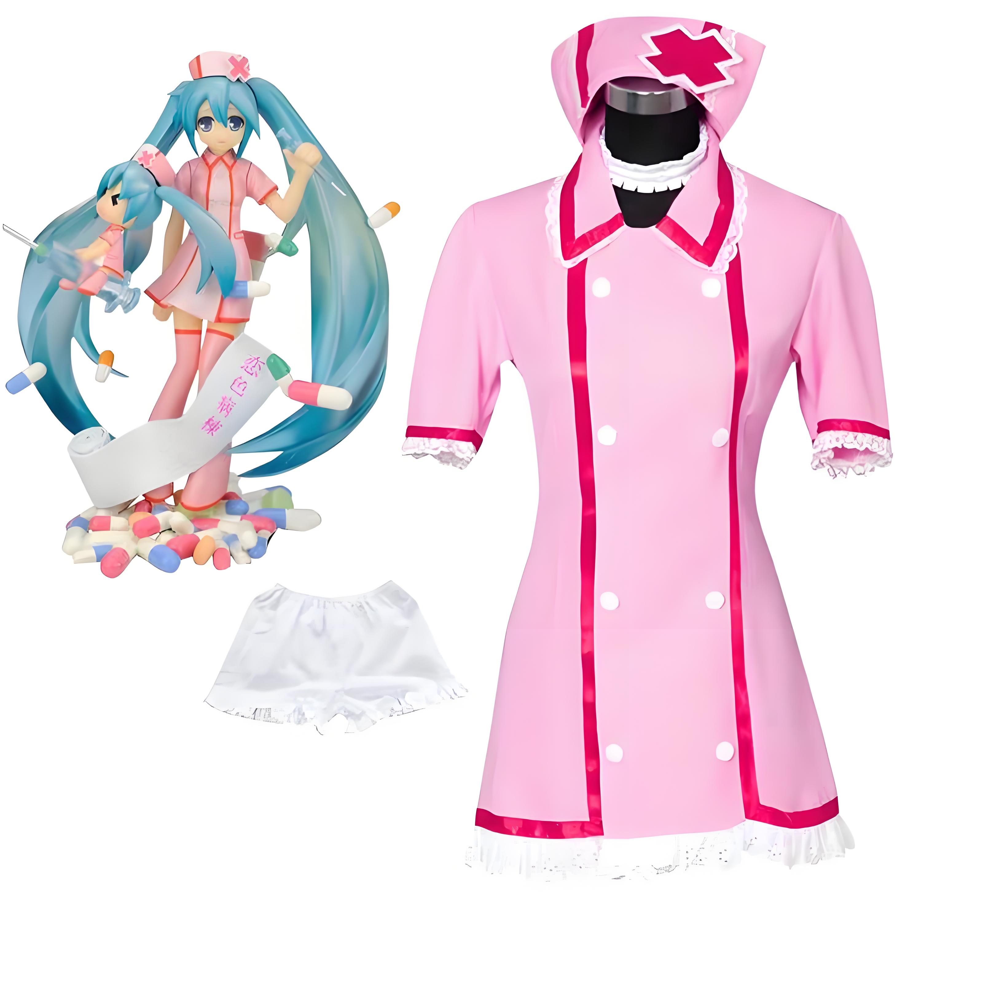 Anime Vocaloid Miku Cosplay Ro – Anime Cosplay Nurse Bewertung und Preis