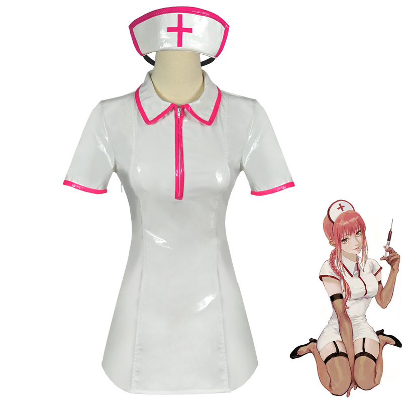 Anime Kettensäge Mann Cosplay  – Anime Cosplay Nurse Bewertung und Preis