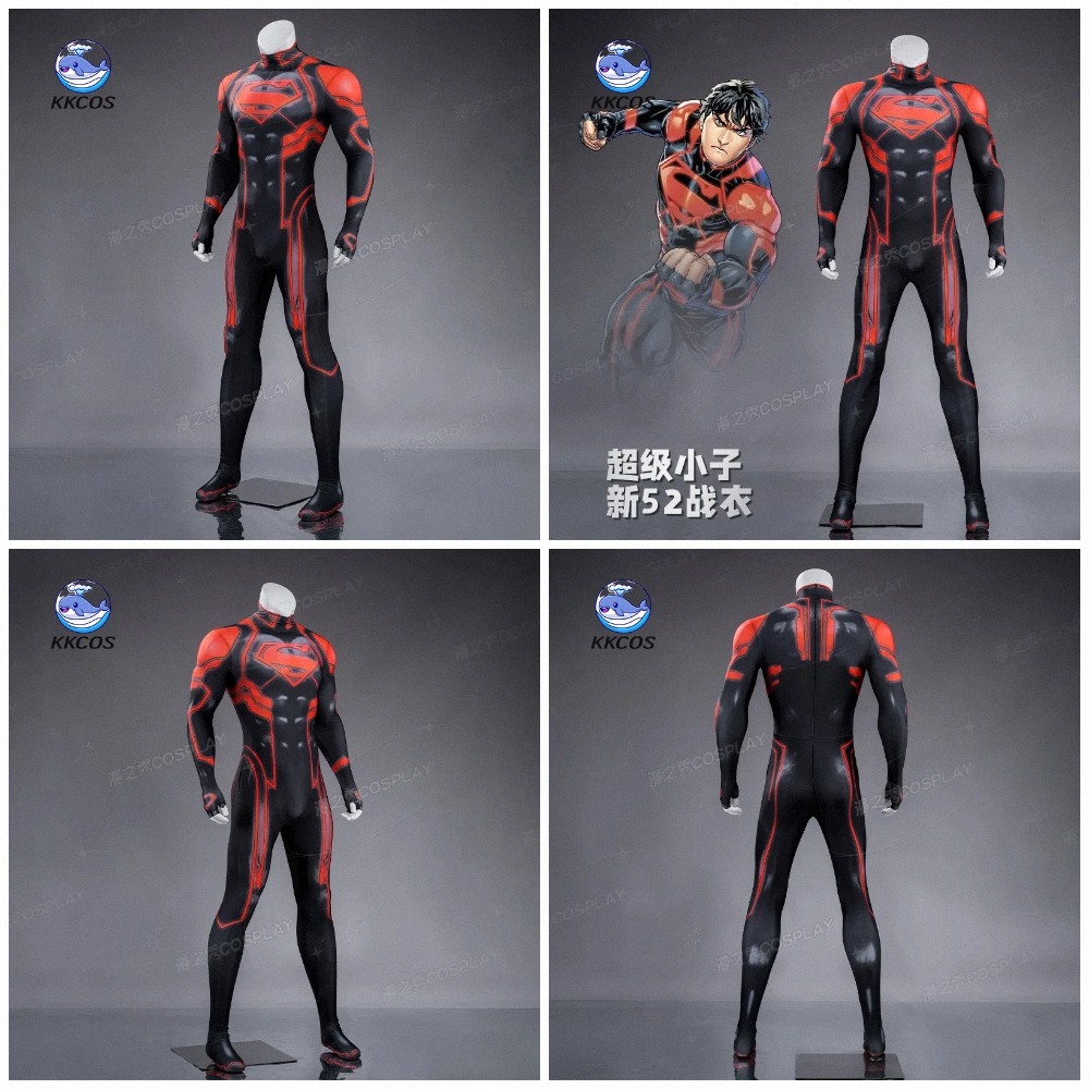 KKCos New 52 Superboy ‌ Kon-El – Anime Cosplay Outfits Male Bewertung und Preis