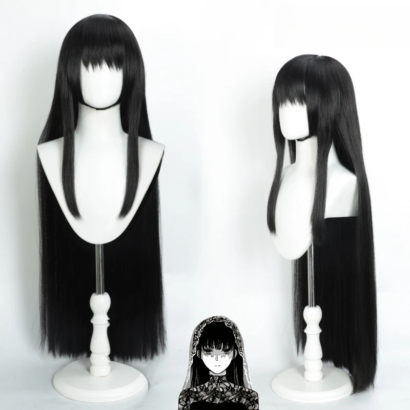 qq28LQOsaragi Perücke Gothic T – Anime Cosplay Girl With Black Hair Bewertung und Preis