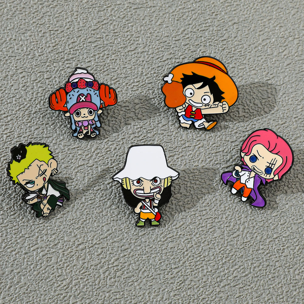 5 Stück kreative Anime-Brosche – Anime Cosplay Luffy Bewertung und Preis