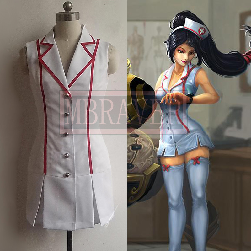 2025Lol Akali Hautkrankenschwe – Anime Cosplay Nurse Bewertung und Preis