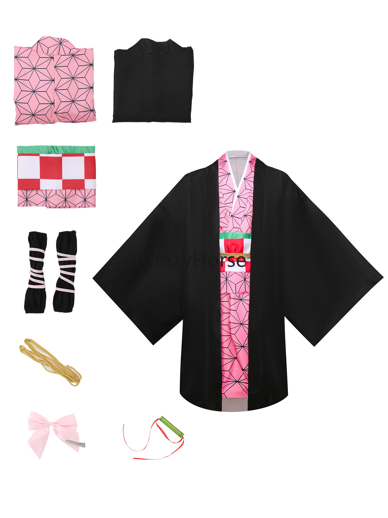 Erwachsenen-Cosplay-Kostüme vo – Anime Cosplay Tanjiro Bewertung und Preis