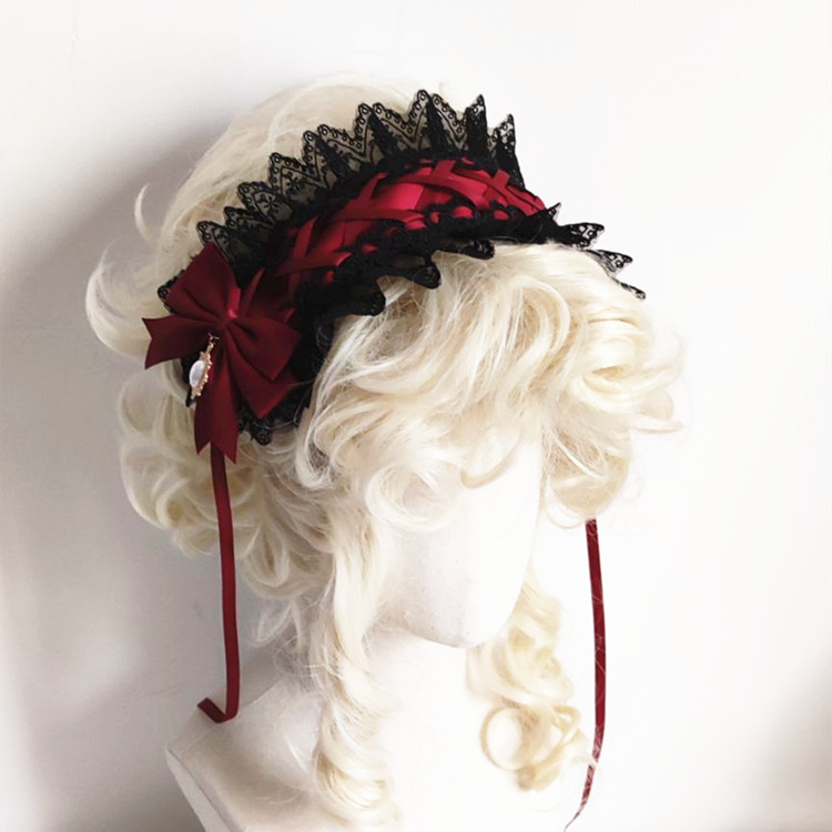 Rotes dunkles Gothic-Lolita-Sp – Anime Cosplay Girl With Black Hair Bewertung und Preis